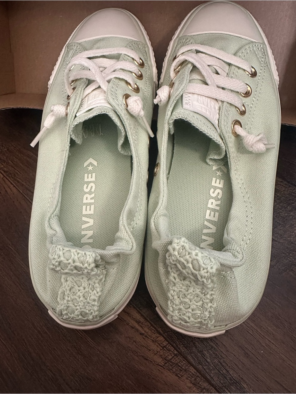 Converse Low Top Sneakers in Mint - Picture 3 of 8